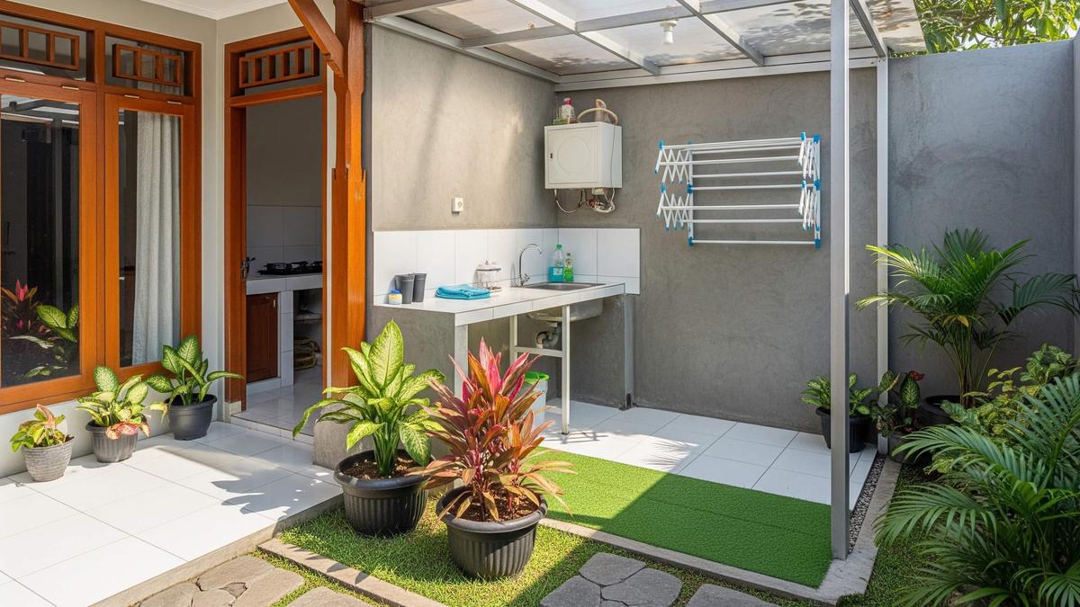 8 Desain Tempat Cuci Baju Outdoor yang Tidak Bikin Rumah Berantakan, Solusi Hunian Rapi