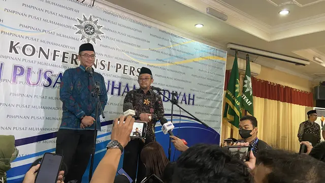 Komisi Pemilihan Umum (KPU) bersilaturahmi ke Pengurus Pusat Muhammadiyah di Jakarta (Liputan6.com/Muhammad Radityo Priyasmoro)