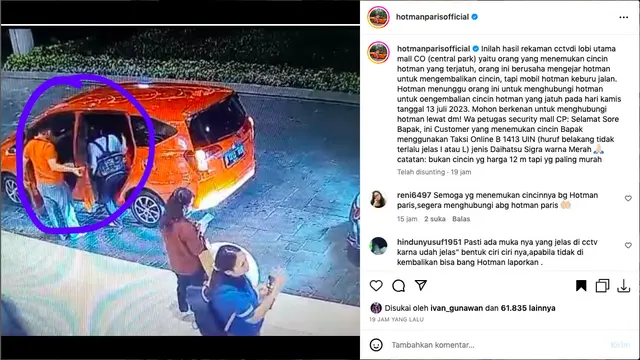 Hotman Paris Cari Orang yang Temukan Cincin Berlian Miliknya yang Terjatuh di Lobby Mal