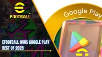 eFootball Menang Google Play Best of 2025, Konami Bagikan Bonus Gratis untuk Pemain