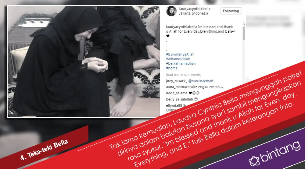 Teka-teki Kedekatan Laudya Cynthia Bella dan Engku Emran. (Foto: Instagram/laudyacynthiabella, Desain: Nurman Abdul Hakim/Bintang.com)