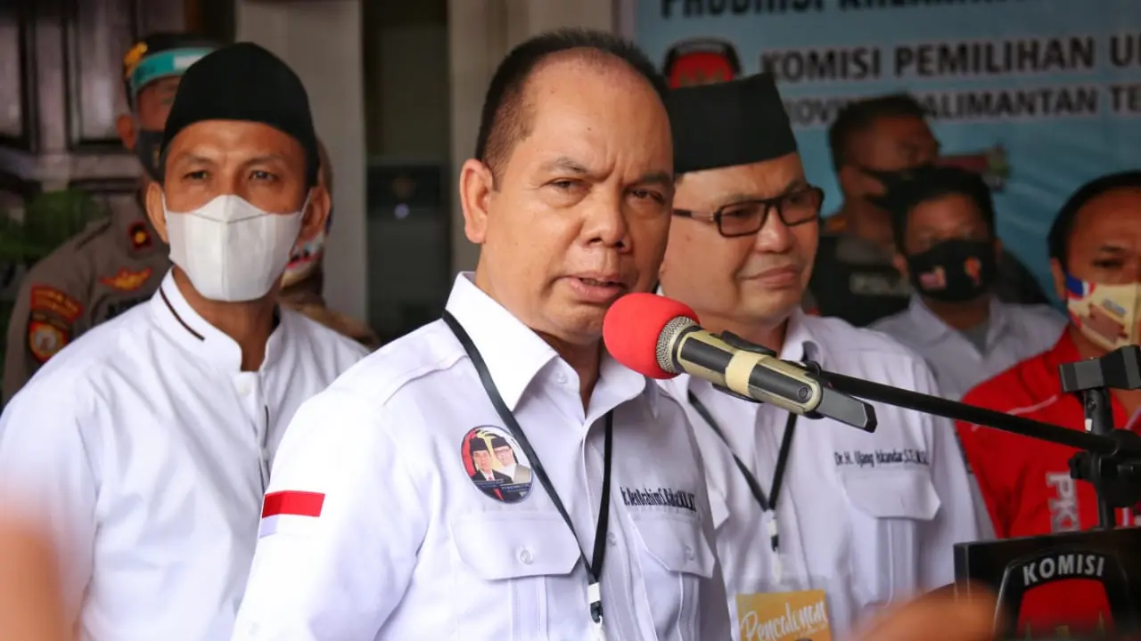 Pasangan calon Ben-Ujang daftar Pilkada Kalteng 2020. (Foto: Istimewa)