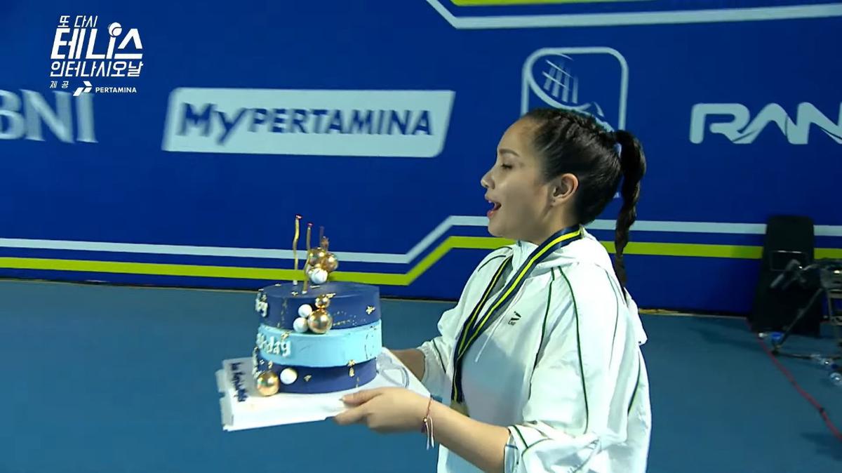 Kejutan Ulang Tahun Park Eun Seok di Lagi-Lagi Tenis Internasional, Begini Momennya