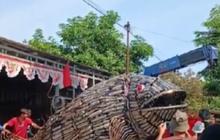 Viral Tugu Bandeng Raksasa di Pati Terbuat Dari Knalpot Brong, Begini Penampakannya
