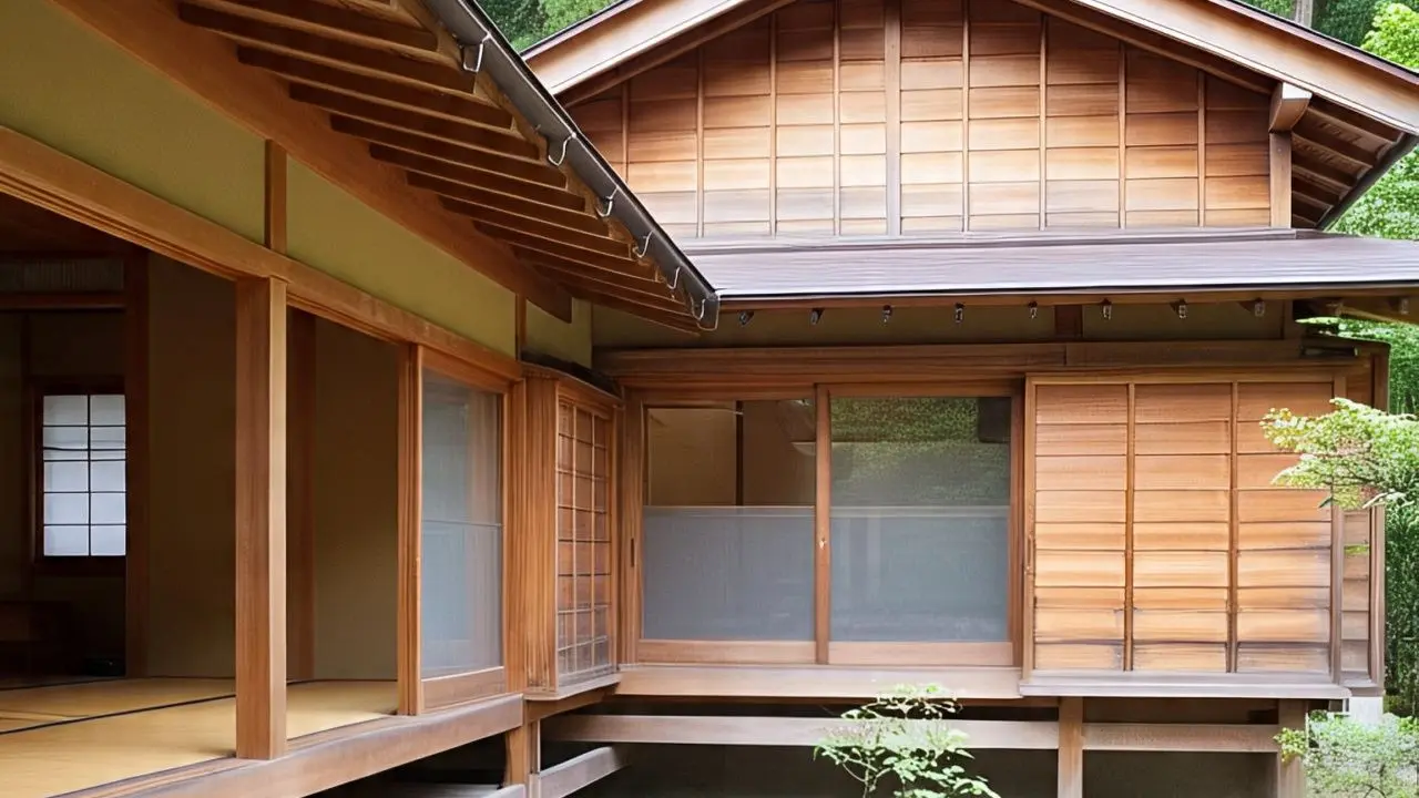 Rumah Kayu Bergaya Jepang (Minka)