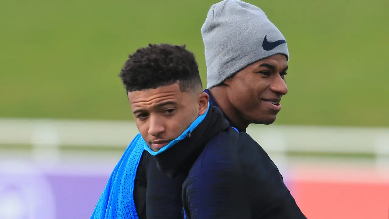 Marcus Rashford, Jadon Sancho, Timnas Inggris