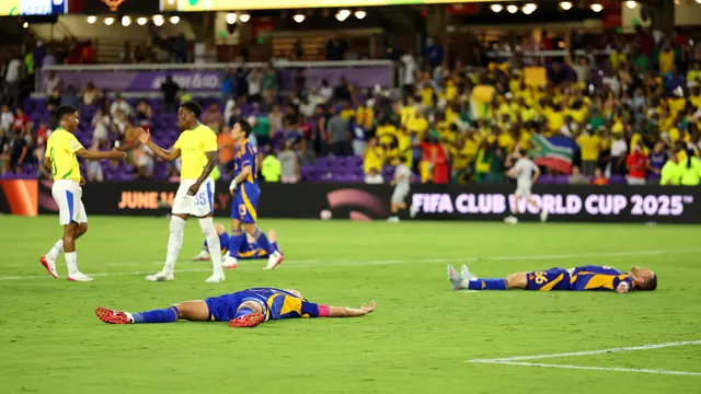 Pertandingan antara Mamelodi Sundowns FC melawan Ulsan HD FC