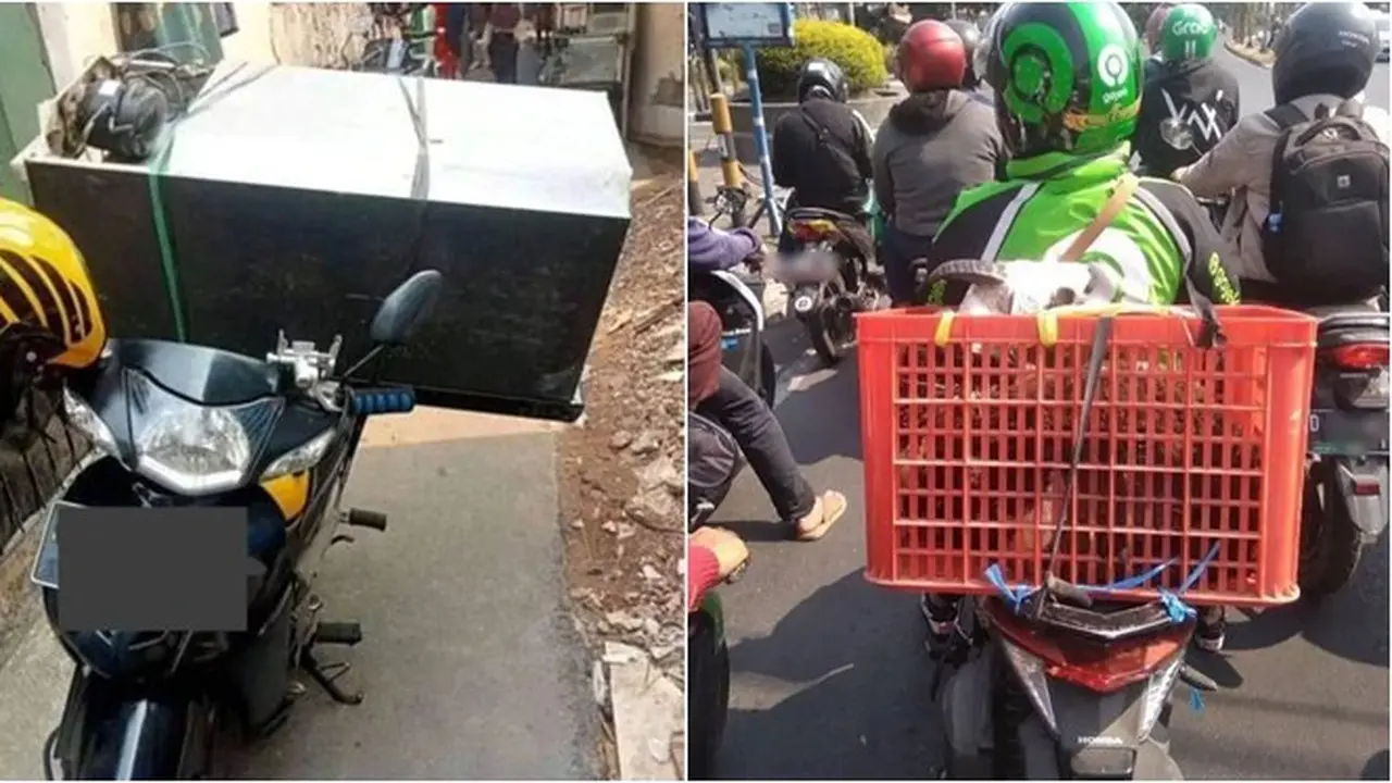 7 Potret Barang Bawaan Kurir Ini Nyeleneh Banget, Bikin Elus Dada