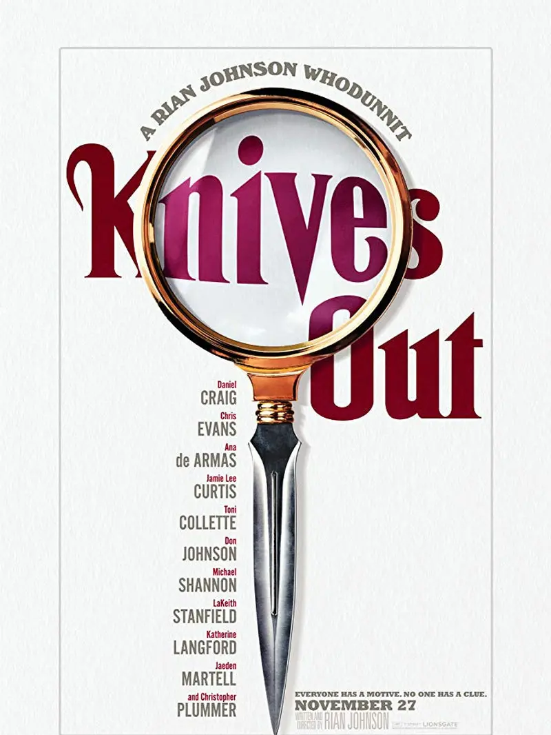 Poster alternatif film Knives Out.