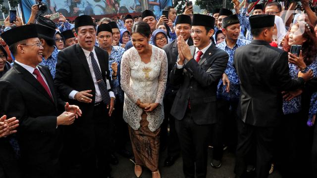 Menteri Nadiem Pimpin Upacara HUT ke-74 PGRI dan Hari Guru Nasional