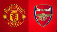 Logo - Manchester United dan Arsenal (Bola.com/Adreanus Titus)