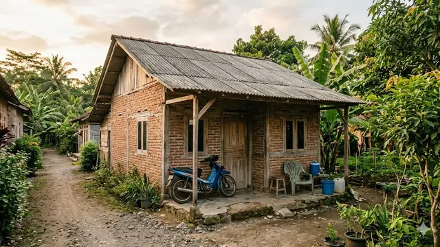 Desain Rumah Kampung Estetik Budget Rp30 Juta