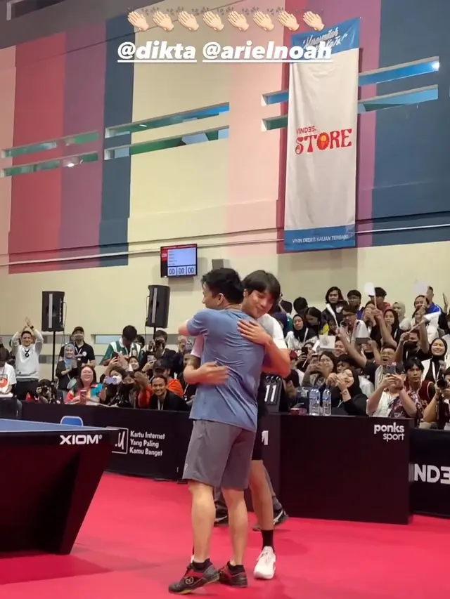 Ariel dan Dikta Pingpong