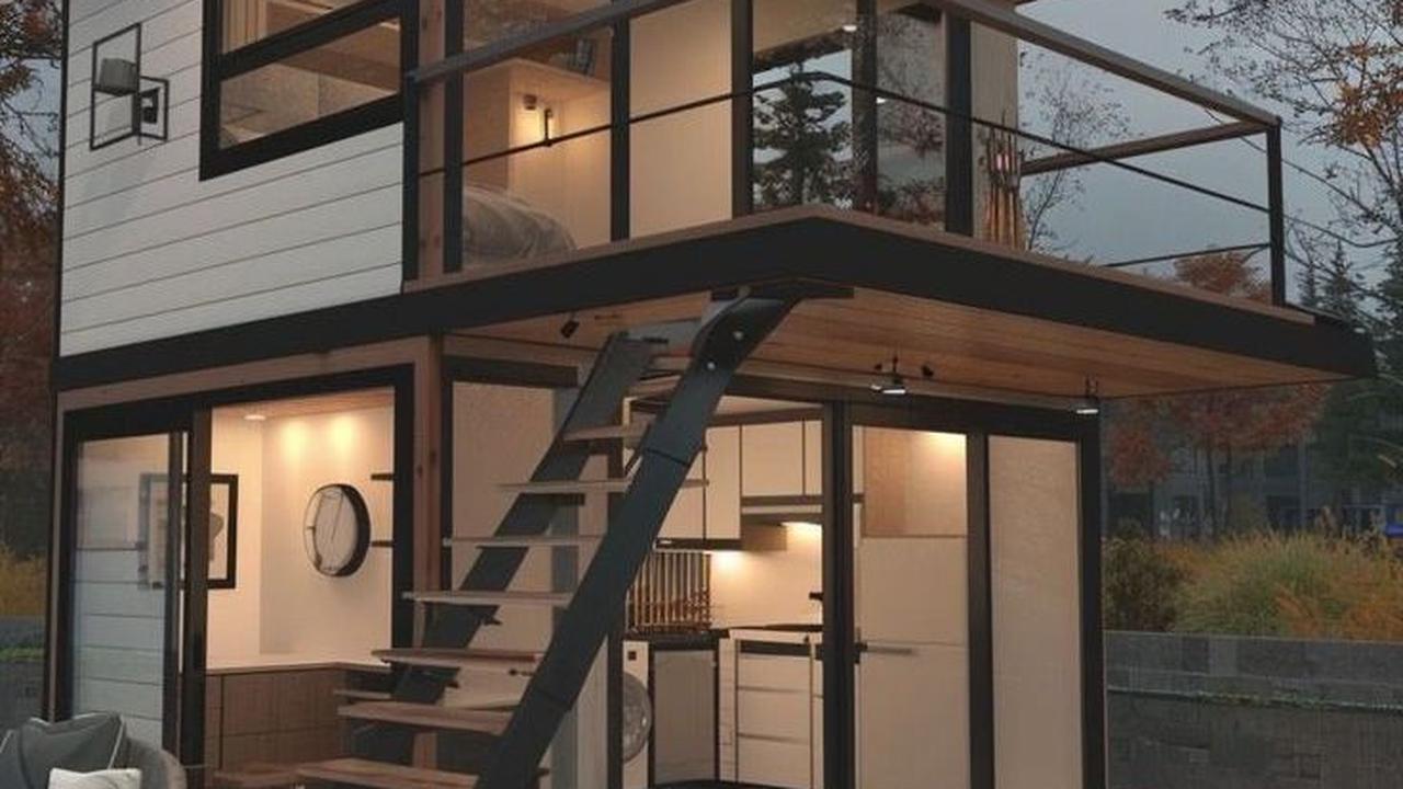 Model Rumah 2 Lantai Kayu Warna Putih