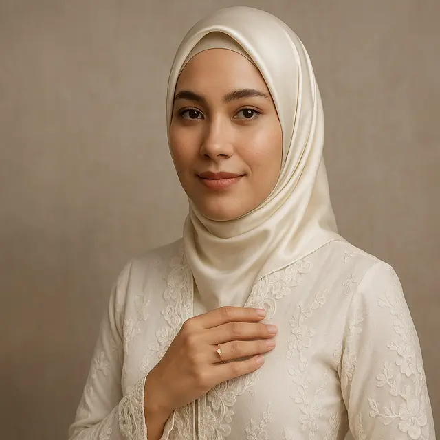 7 Inspirasi Padu Padan Hijab dengan Kebaya Klasik, Lengkap dengan Cincin & Aksesori Elegan