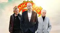 Manchester United - Ole Gunnar Solskjaer, Erik ten Hag, Jose Mourinho (Bola.com/Adreanus Titus)