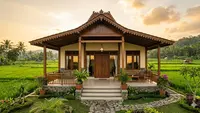 8 Inspirasi Fasad Rumah Desa Ala Juragan Sawah, Tampil Mewah Tanpa Berlebihan