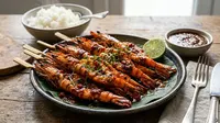 Resep Udang Bakar Bumbu Rujak yang Pedas Manis Menggoda