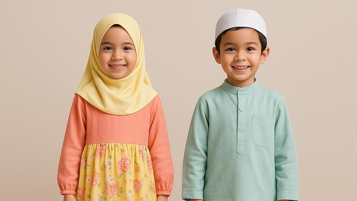 7 Potret Model Gamis Anak Kombinasi, Padupadan Ini Bikin Putra Putri Tampil Modis