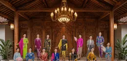Koleksi pribadi busana perempuan Nusantara dari ibu Rahmi Hatta menawarkan berbagai jenis warna dan model. (Foto/dok: Hotel Indonesia Kempinski Jakarta)