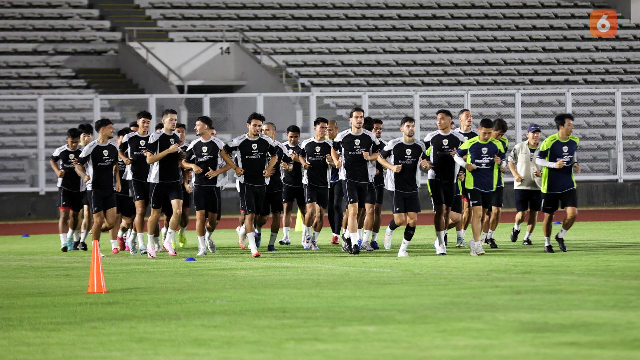 Timnas Indonesia latihan jelang hadapi Australia di Kualifikasi Piala Dunia 2026