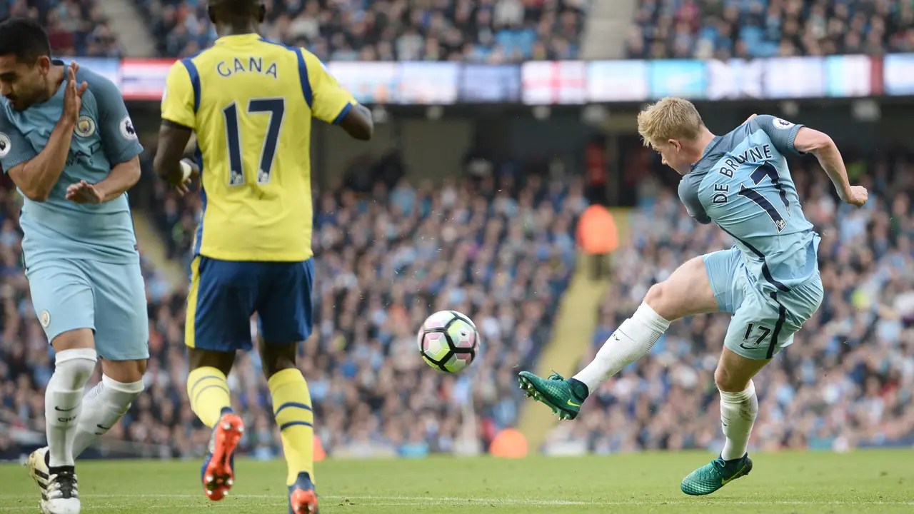 Tembakan Kevin De Bruyne