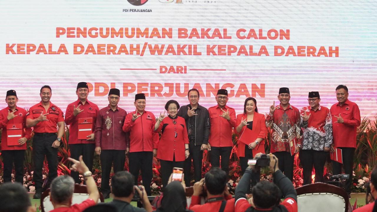 VIDEO: PDIP Usung Andika-Hendi Pilkada Jateng & Airin-Sumardi Pilkada Banten