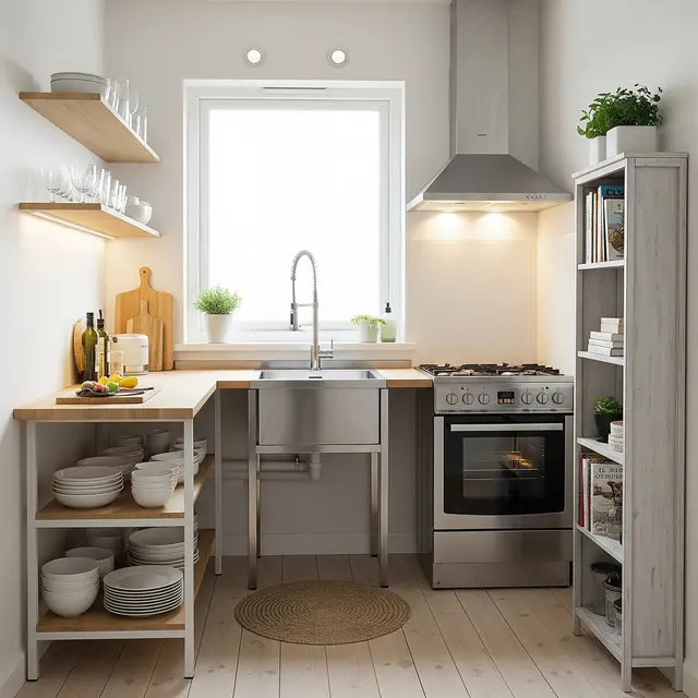 Tips Menata Dapur Kecil Tanpa Kitchen Set tapi Tetap Fungsional