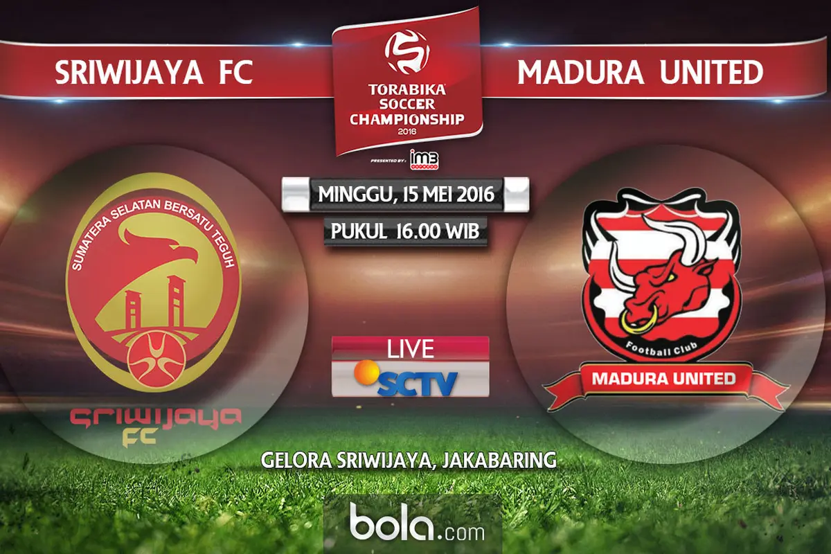 Sriwijaya FC vs Madura United (bola.com/Rudi Riana)