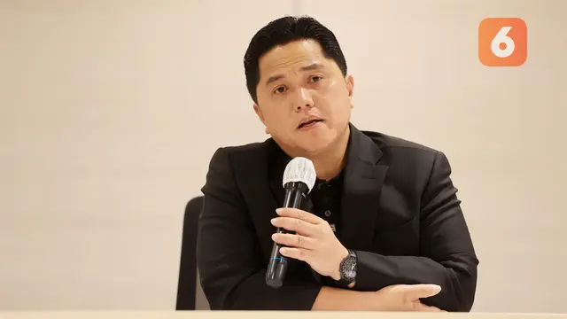 Ketua umum PSSI, Erick Thohir dalam konferensi pers Piala Dunia U-17 2023
