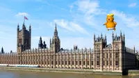 Balon udara raksasa bertema 'Bayi Trump' akan melayang di atas gedung Parlemen Inggris pada Jumat, 13 Juli guna menyambut kunjungan tiga hari Donald Trump ke Inggris. (www.crowdfunder.co.uk)