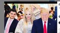 Putra konglomerat Arab: Michael Boulos bersama Presiden AS Donald Trump bersama Tiffany Trump. Dok: Instagram @michaelboulos