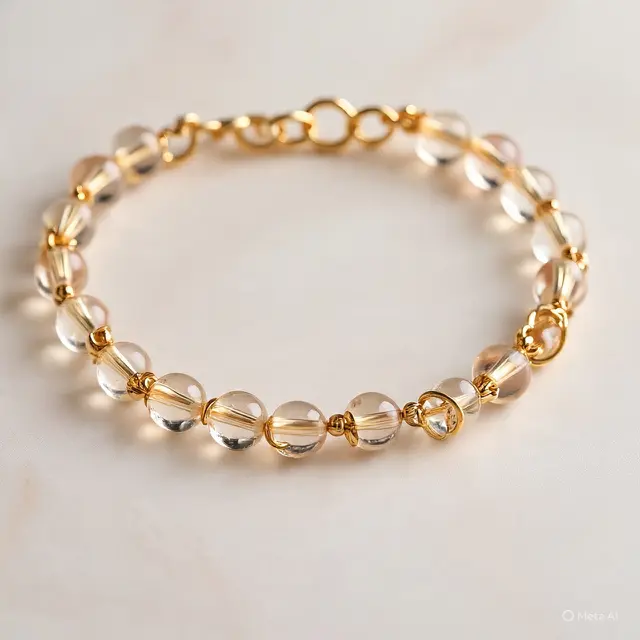 Referensi Model Gelang Emas Kombinasi Manik-Manik