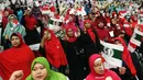 Jaringan Kiai Santri Nasional (JKSN) wilayah DKI Jakarta menggelar deklarasi dukungan untuk pasangan Joko Widodo-Ma'ruf Amin pada Pilpres 2019 di Jakarta, Rabu (19/12). (Liputan6.com/JohanTallo)
