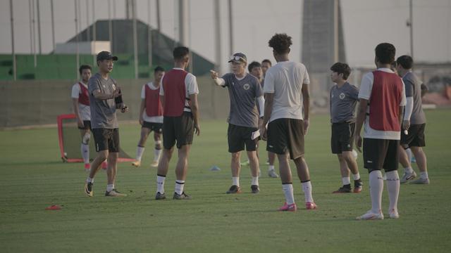 Latihan Timnas Indonesia di Dubai, Uni Emirat Arab (UEA).