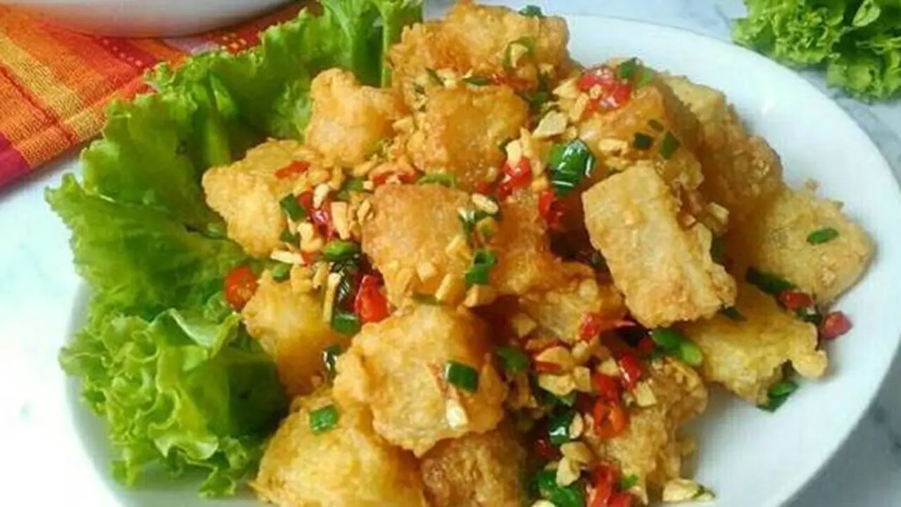 Singkong goreng cabe bawang./Copyright cookpad.com/Sukmawati_rs