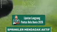 Jurnalis KLY Sports, Hery Kurniawan, mengabadikan momen tak terduga saat sprinkler lapangan tiba-tiba menyala di tengah sesi latihan Timnas Prancis di New York, Amerika Serikat. Insiden tersebut disambut tawa para pemain dan pelatih di sela persiapan menghadapi Senegal pada Piala Dunia 2026.
