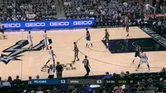 Berita video game recap NBA 2017-2018 antara New Orleans Pelicans melawan San Antonio Spurs dengan skor 121-116.