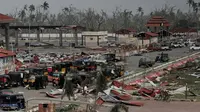Kerusakan parah terjadi di desa nelayan Penthakata di Kota Puri, akibat hantaman dahsyat Topan Fanni (AP Photo)