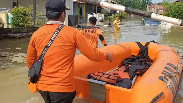 Banjir di Labuhanbatu Utara