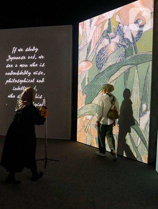 Pameran yang menampilkan karya-karya Van Gogh dengan pengalaman imersif 360 derajat ini sebelumnya  telah hadir terlebih dahulu di Singapura dan Bangkok menarik 8,5 juta pengunjung di seluruh dunia dan berlangsung hingga 9 Oktober. (merdeka.com/Arie Basuki)