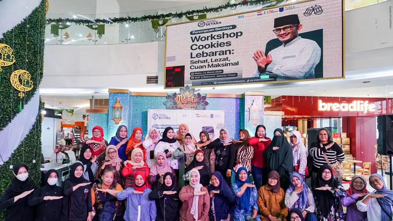 Yayasan Indonesia Setara (YIS) bersama Gebrakan Anak Negeri (GAN) menggelar workshop baking kue Lebaran di Mall Basura, Jatinegara, Jakarta Timur, Rabu (11/3/2026) (Istimewa)