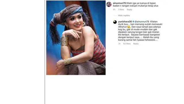 Yuni Shara (Foto: Instagram/@lambe_turah)