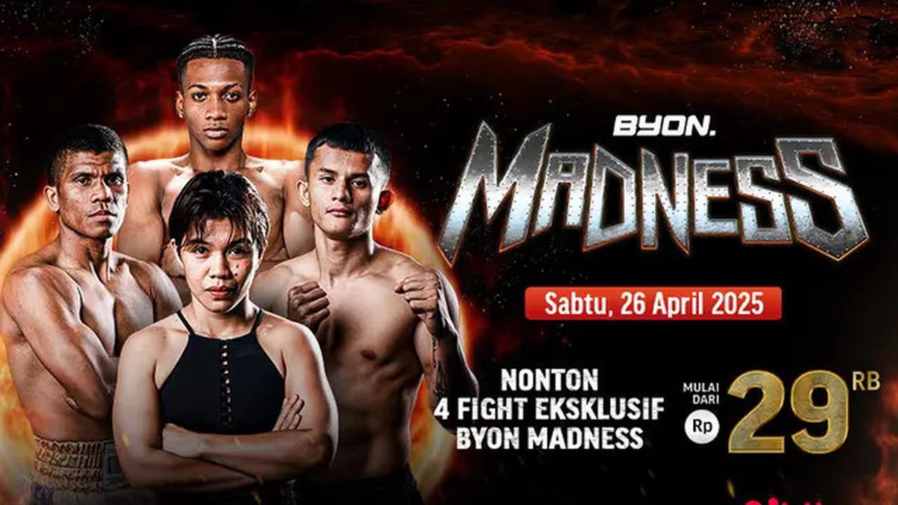 Saksikan BYON Madness di Vidio, 2 Atlet Indonesia Berusaha Raih Sabuk Juara
