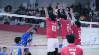 Kendati menang, Indonesia berada di peringkat 2 klasemen SEA V.League 2025 Putra karena meraih 2 poin. (Bola.com/Abdul Aziz)