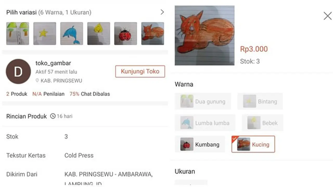 Viral Bocah Kelas 4 SD Ini Jualan Gambar secara Online, Banjir Apresiasi