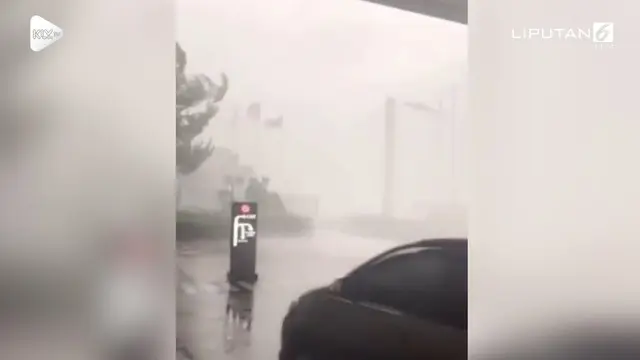 VIDEO: Hujan Es dan Angin Turun di Jakarta