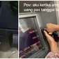 Momen Apes Ambil Uang di ATM. (Sumber: Instagram/meme.wkwk dan TikTok/chocholatosbaru)