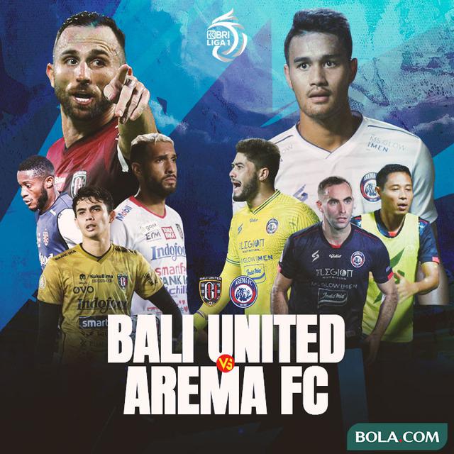 Liga 1 - Duel Antarlini - Bali United Vs Arema FC