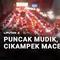 Arus mudik, kemacetan panjang terjadi di ruas Tol Jakarta-Cikampek dan Jalur Pantura pada Kamis dini hari.